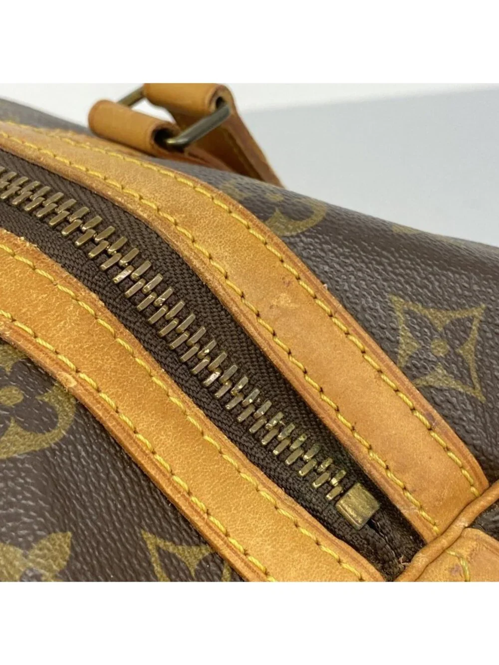Louis Vuitton Boston Bag Monogram Sac Spool 35 Brown